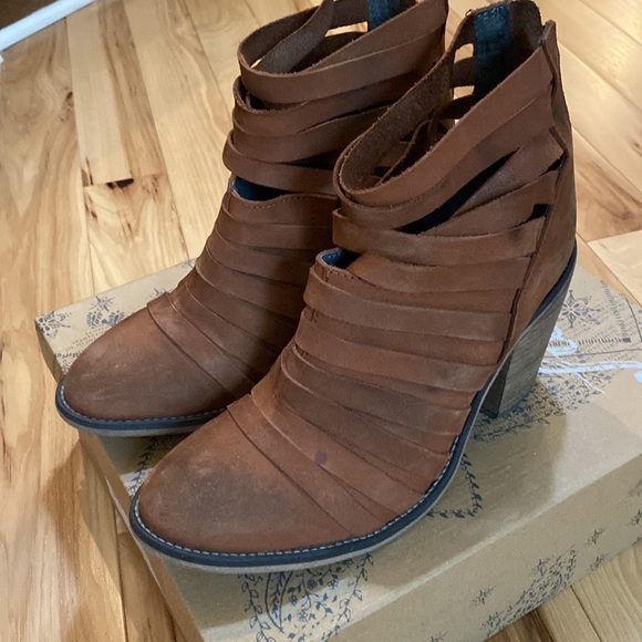 Free People Distressed Strappy Boot - Picture 3 of 8